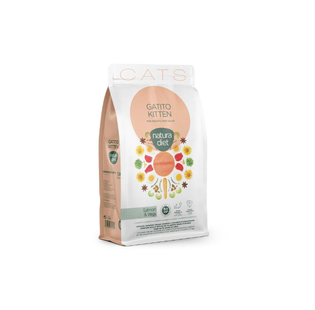 Saumon - Croquettes pour chaton - 400 gr ou 1,5 kg