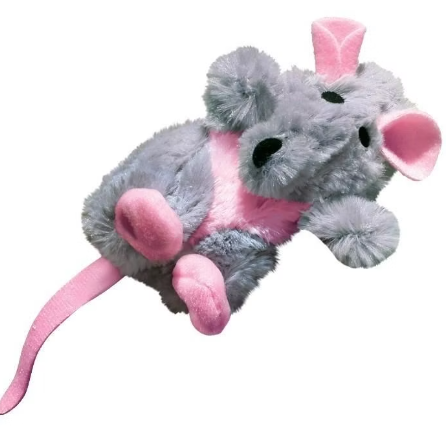 Un petit rat avec un compartiment d'herbe à chat rechargeable