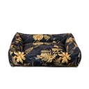 Un panier très confortable et élégant or et noir