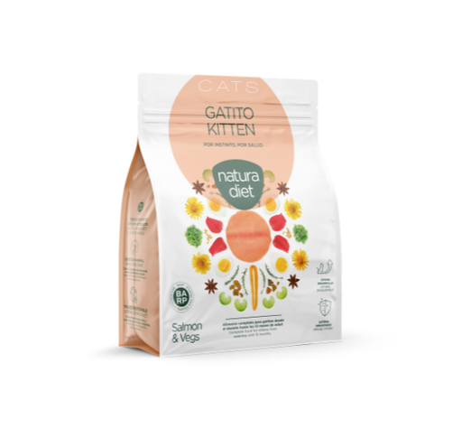 Saumon - Croquettes pour chaton - 400 gr ou 1,5 kg